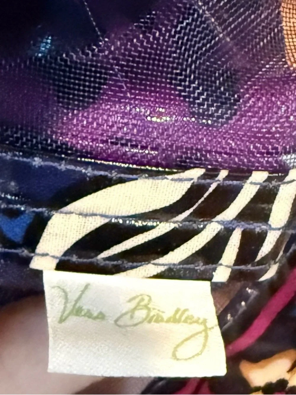 Vera Bradley African Violet Shower Caddy Tote Mesh Bottom NWOT Dorm College